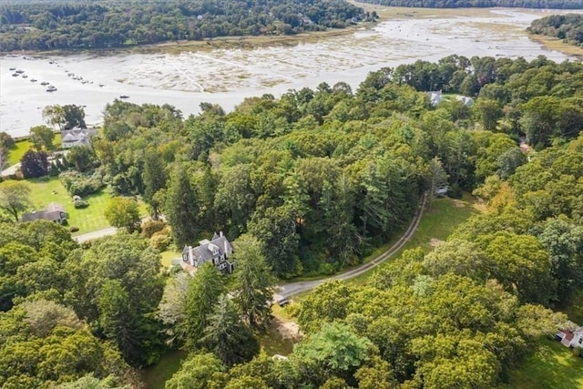 48 Neal Gate St, Scituate, MA 02066 - aerial view with a view of trees