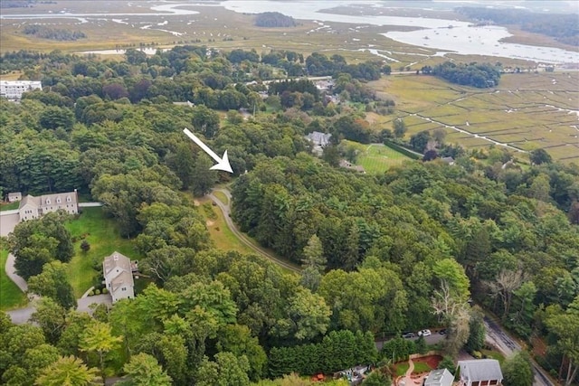 48 Neal Gate St, Scituate, MA 02066 - bird's eye view featuring a forest view