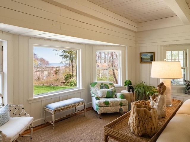 sunroom featuring plenty of natural light