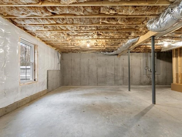 view of basement