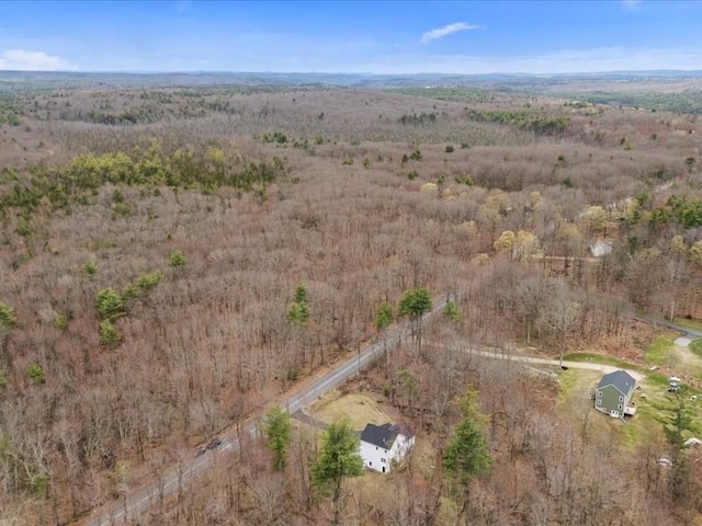 aerial view with a rural view