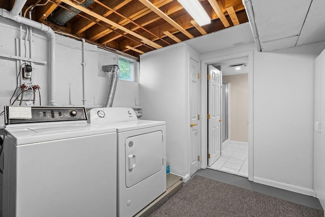 laundry room featuring independent washer and dryer
