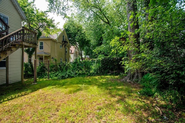 25-29 Chapel St, Norwood, MA 02062 - view of grassy yard with a deck