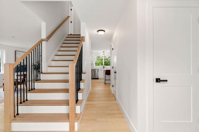 6 Sylvan Hill Xing, Haverhill, MA 01832 - stairs with wood finished floors and baseboards