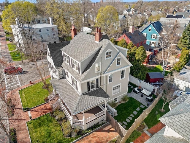 birds eye view of property featuring a residential view