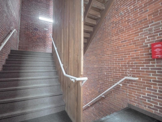 view of stairway