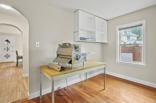0 Steeple View Way, Leominster, MA 01453 - home office featuring arched walkways and light wood finished floors