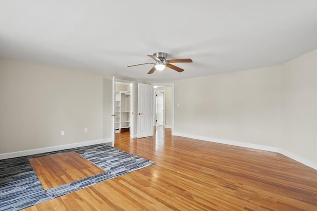 0 Steeple View Way, Leominster, MA 01453 - empty room featuring a ceiling fan and wood finished floors