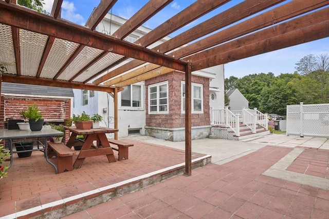 0 Steeple View Way, Leominster, MA 01453 - view of patio / terrace featuring outdoor dining area and a pergola
