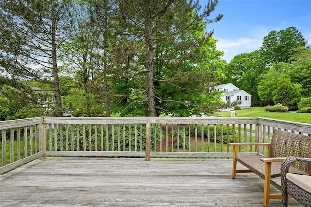 40 Richard Ave, Shrewsbury, MA 01545 - wooden deck featuring a yard