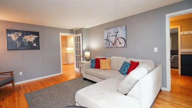 36 Jean Dr, North Attleboro, MA 02760 - living area featuring wood finished floors and baseboards