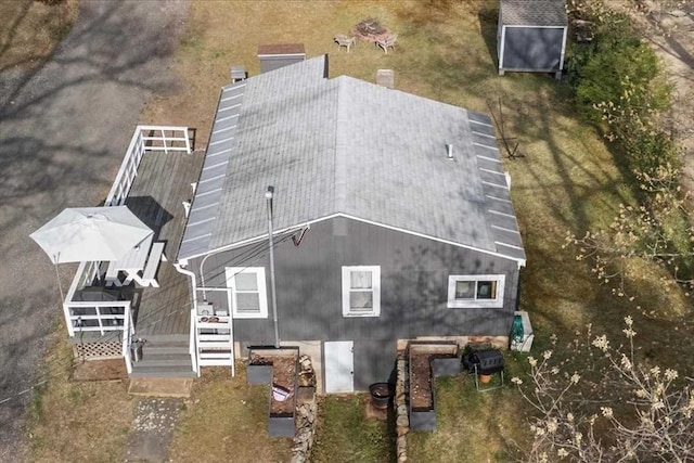 view from above of property