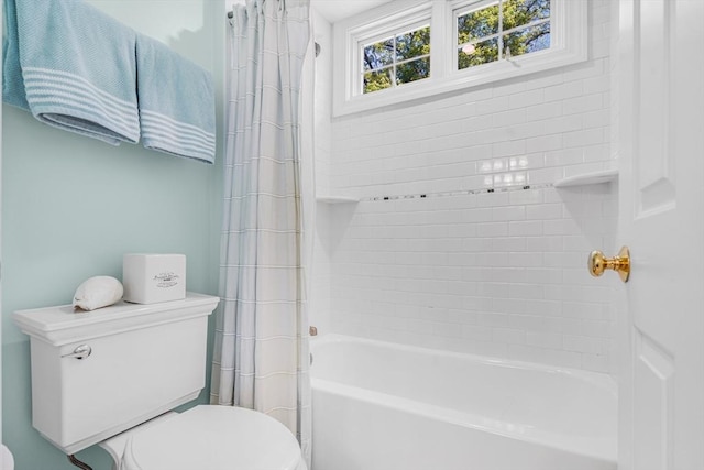10 Whitney Rd, Stow, MA 01775 - full bathroom with toilet and shower / tub combo with curtain