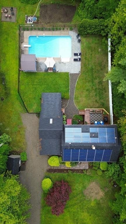 83 Everett Rd, Barre, MA 01005 - drone / aerial view of a pool
