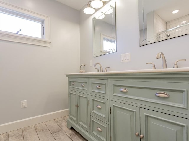 bathroom with vanity