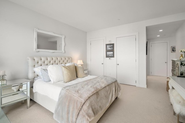 500 Atlantic Ave Unit 15M, Boston, MA 02110 - bedroom featuring light carpet and recessed lighting