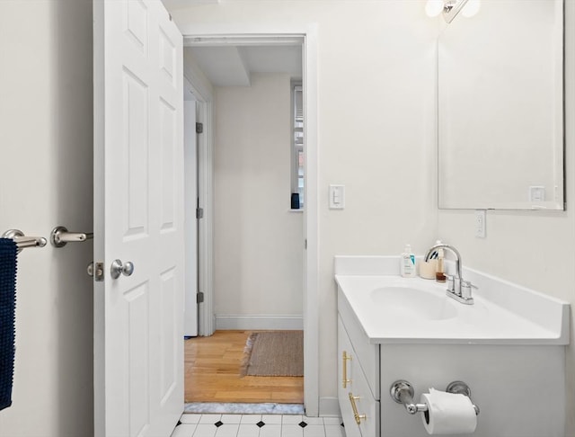 bathroom featuring vanity