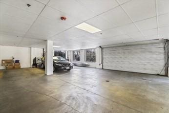 view of parking garage
