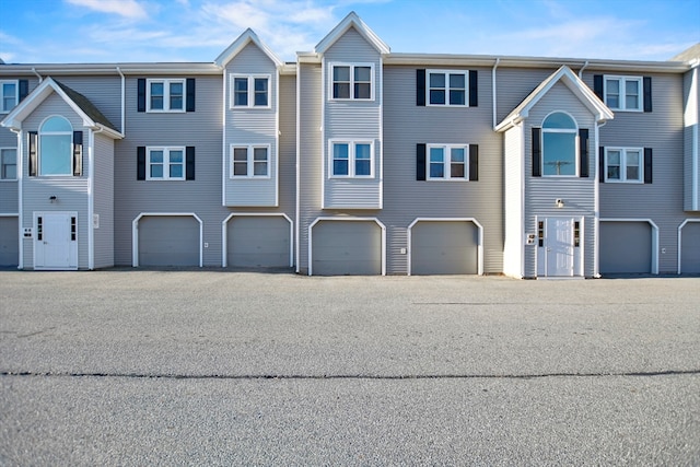 view of property featuring a garage