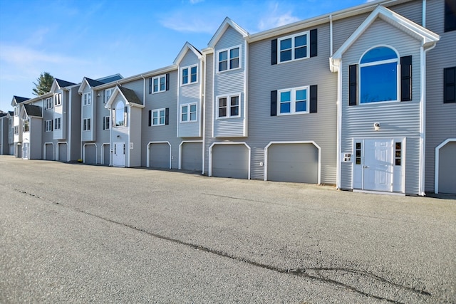 exterior space featuring a garage