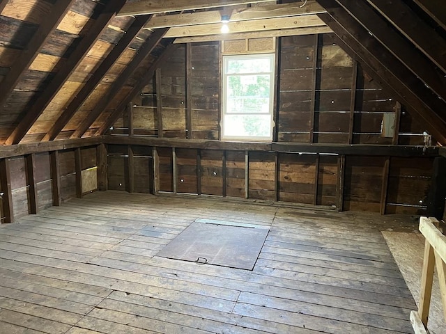 view of attic