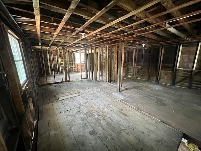 misc room with hardwood / wood-style floors