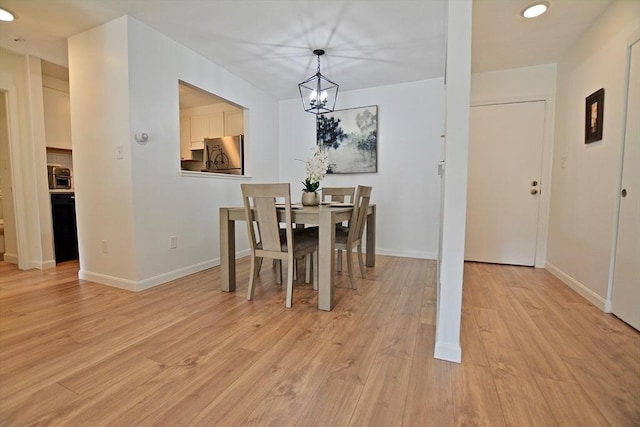 151 Bittersweet Ln Unit 208, Randolph, MA 02368 - dining room featuring a chandelier, light wood finished floors, and recessed lighting