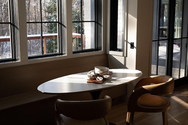 view of dining area