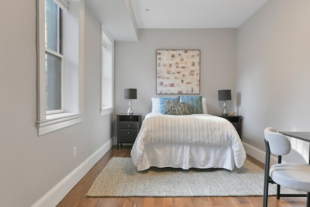 bedroom featuring hardwood / wood-style floors