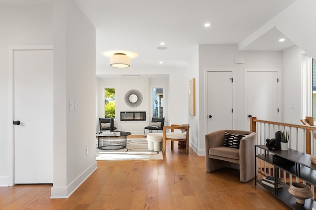 interior space featuring light hardwood / wood-style flooring