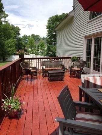 6 Everett Cir, Hopkinton, MA 01748 - view of wooden deck