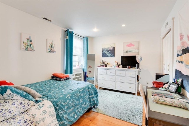 492 Massachusetts Ave Unit 53, Boston, MA 02118 - bedroom featuring light wood-style flooring and recessed lighting