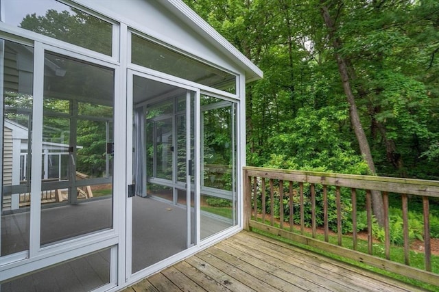 43 Blossom Sq Unit 43, Holden, MA 01520 - wooden deck with a sunroom