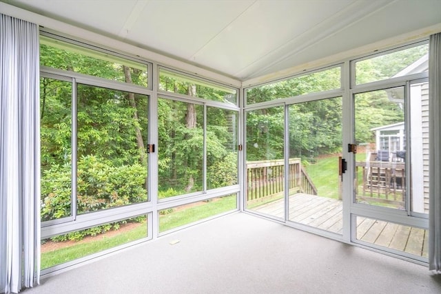43 Blossom Sq Unit 43, Holden, MA 01520 - unfurnished sunroom featuring vaulted ceiling
