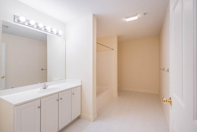 43 Blossom Sq Unit 43, Holden, MA 01520 - full bath featuring vanity, tile patterned flooring, and shower / washtub combination