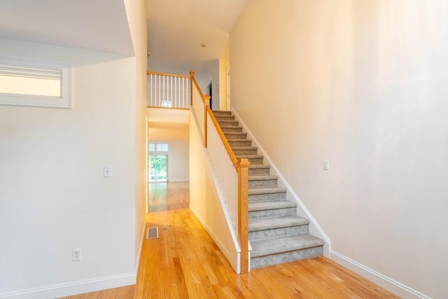 43 Blossom Sq Unit 43, Holden, MA 01520 - staircase featuring wood finished floors