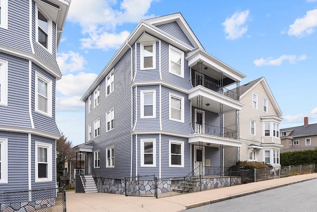 570 William St, Fall River, MA 02721 - view of front of house with a balcony