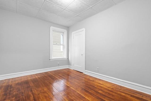 570 William St, Fall River, MA 02721 - spare room with baseboards and dark wood finished floors