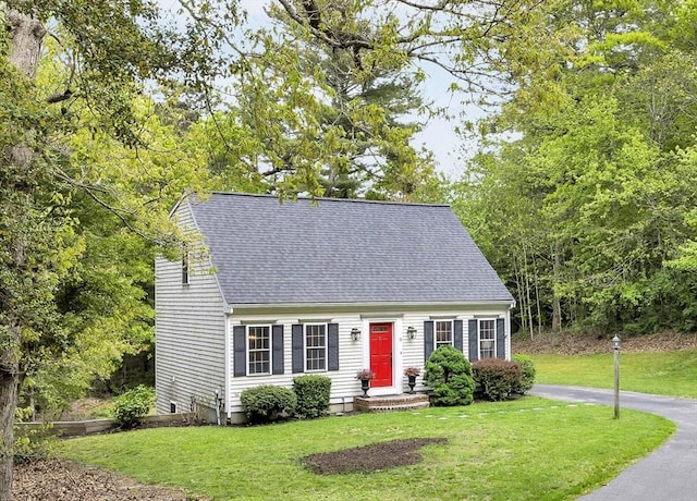13 Pickerel Way, Sandwich, MA 02644 - cape cod house featuring roof with shingles and a front yard