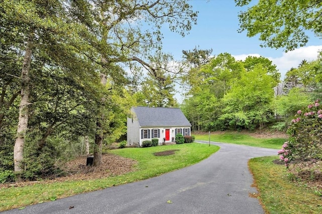 13 Pickerel Way, Sandwich, MA 02644 - view of front of house featuring a front yard and asphalt driveway