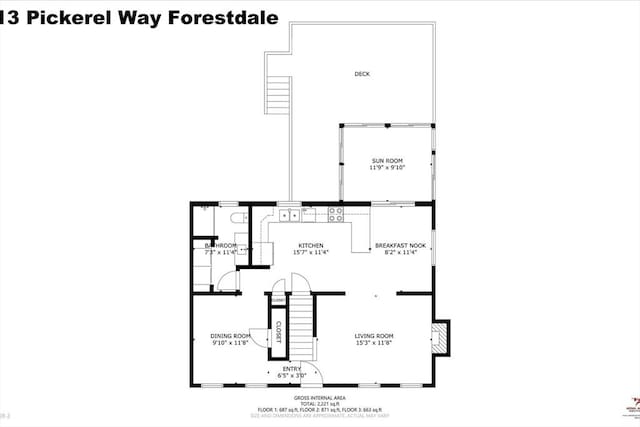13 Pickerel Way, Sandwich, MA 02644 - floor plan / room layout