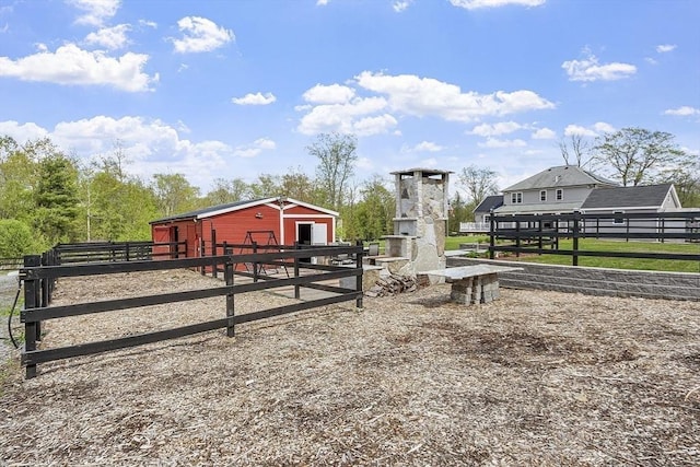 view of stable