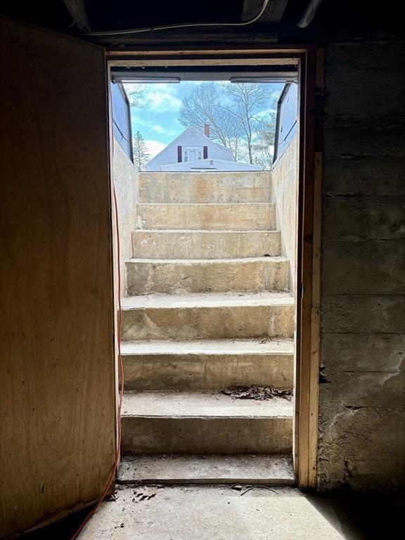 stairs with a wealth of natural light