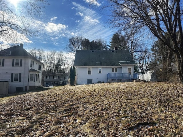 view of back of property