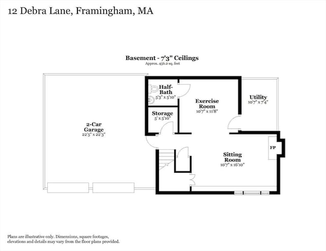 12 Debra Ln, Framingham, MA 01701 - property floor plan