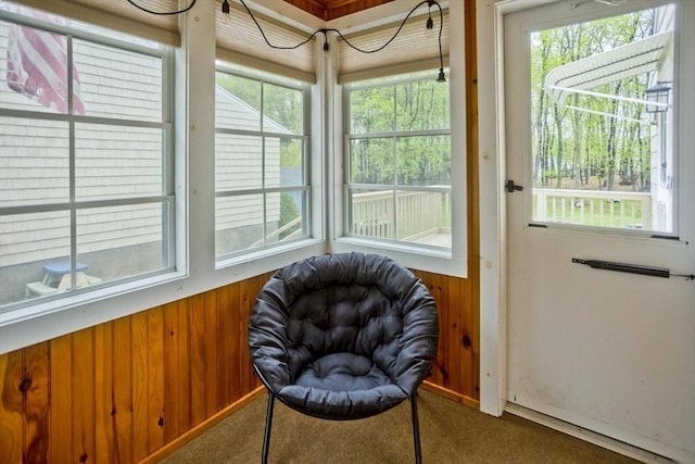 view of sunroom