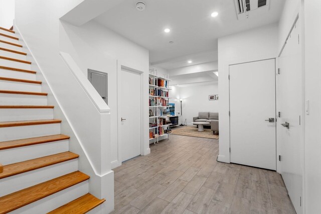 interior space featuring light hardwood / wood-style floors