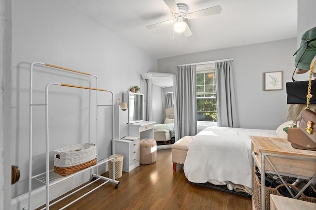 20-A Franklin St, Peabody, MA 01960 - bedroom with wood finished floors and ceiling fan