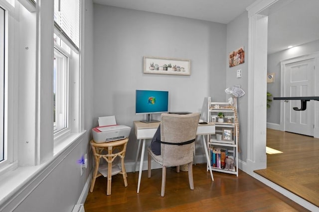 20-A Franklin St, Peabody, MA 01960 - office with wood finished floors and baseboards