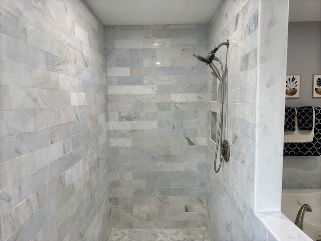 6 Cedar Creek Dr, Attleboro, MA 02703 - bathroom with a tile shower and a tub to relax in